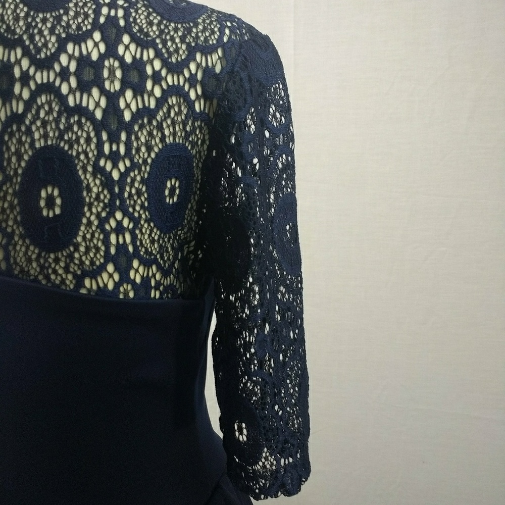 City Triangle Navy Blue Lage Dress - Picture 6 of 6